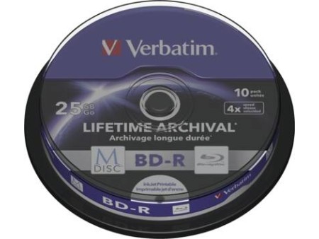 M-Disc BD-R 10er-Pack, 25GB